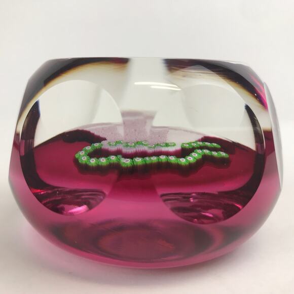 Perthshire 1977 Christmas Bells Closepack Millefiori Faceted Holiday Paperweight - Picture 9 of 14